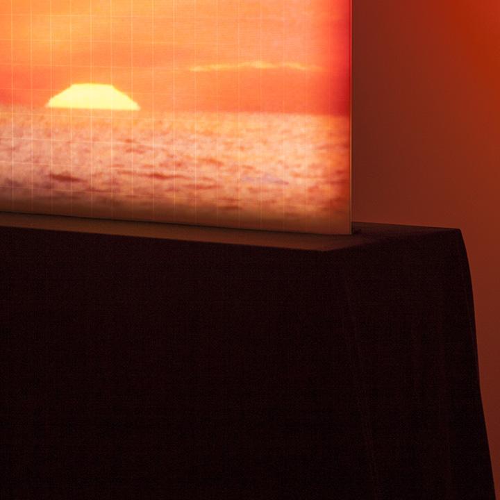 Photograph of a sunset projection by 2014 Medal Winner Aaron MacDonald
