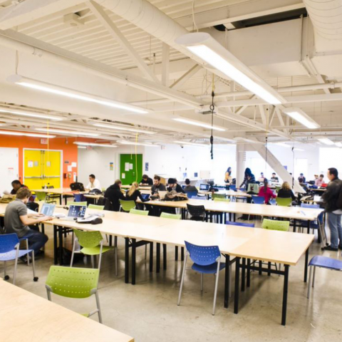 students working